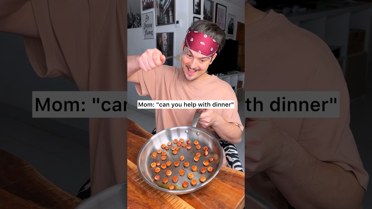 When MOM wants you to help with dinner😁❤️ do you recognize the SONG? | CHEFKOUDY
