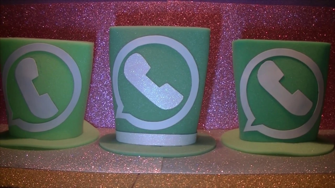 Galera de goma espuma en forma de WhatsAp