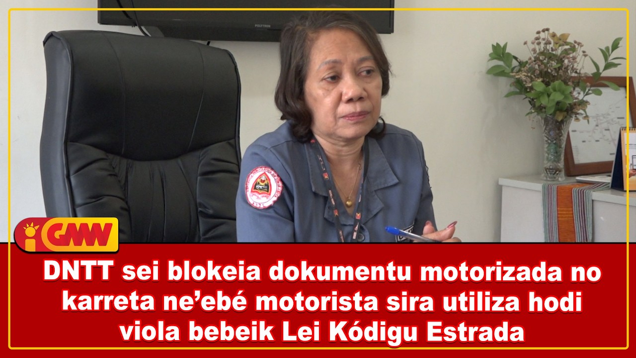 DNTT sei blokeia dokumentu transporte ne’ebé motorista utiliza hodi viola bebeik Lei Kódigu Estrada