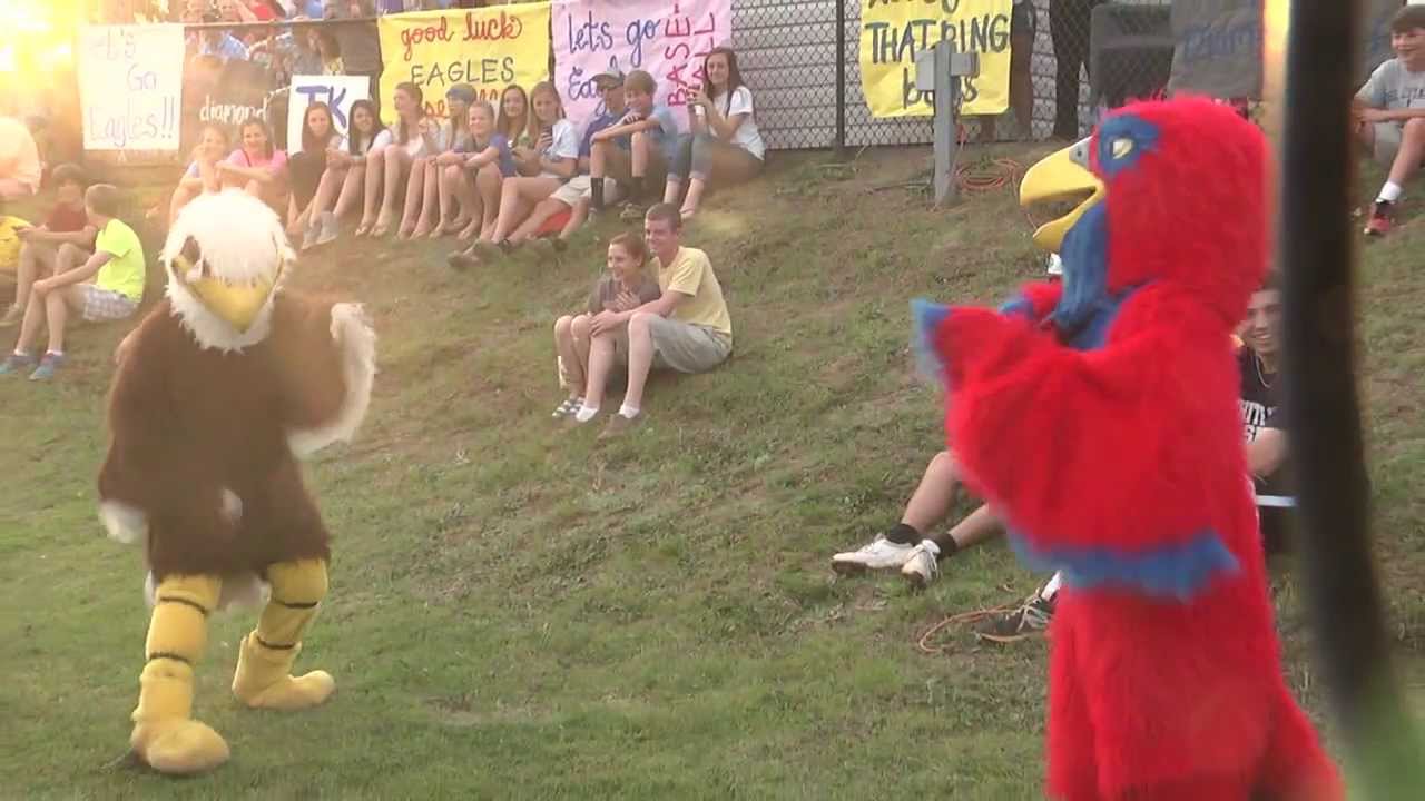 AC Flora and Airport High School's mascots fight