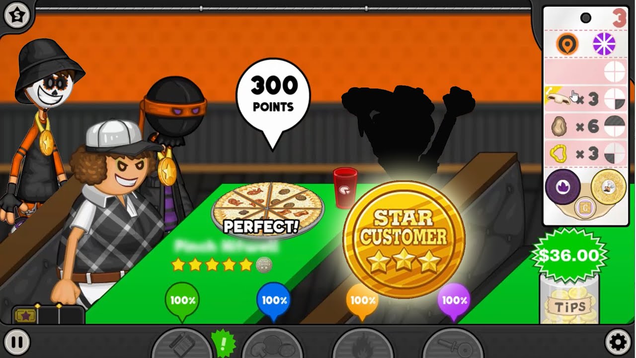 Papa's Pizzeria Deluxe  - All Gold Customers (DAY 500)