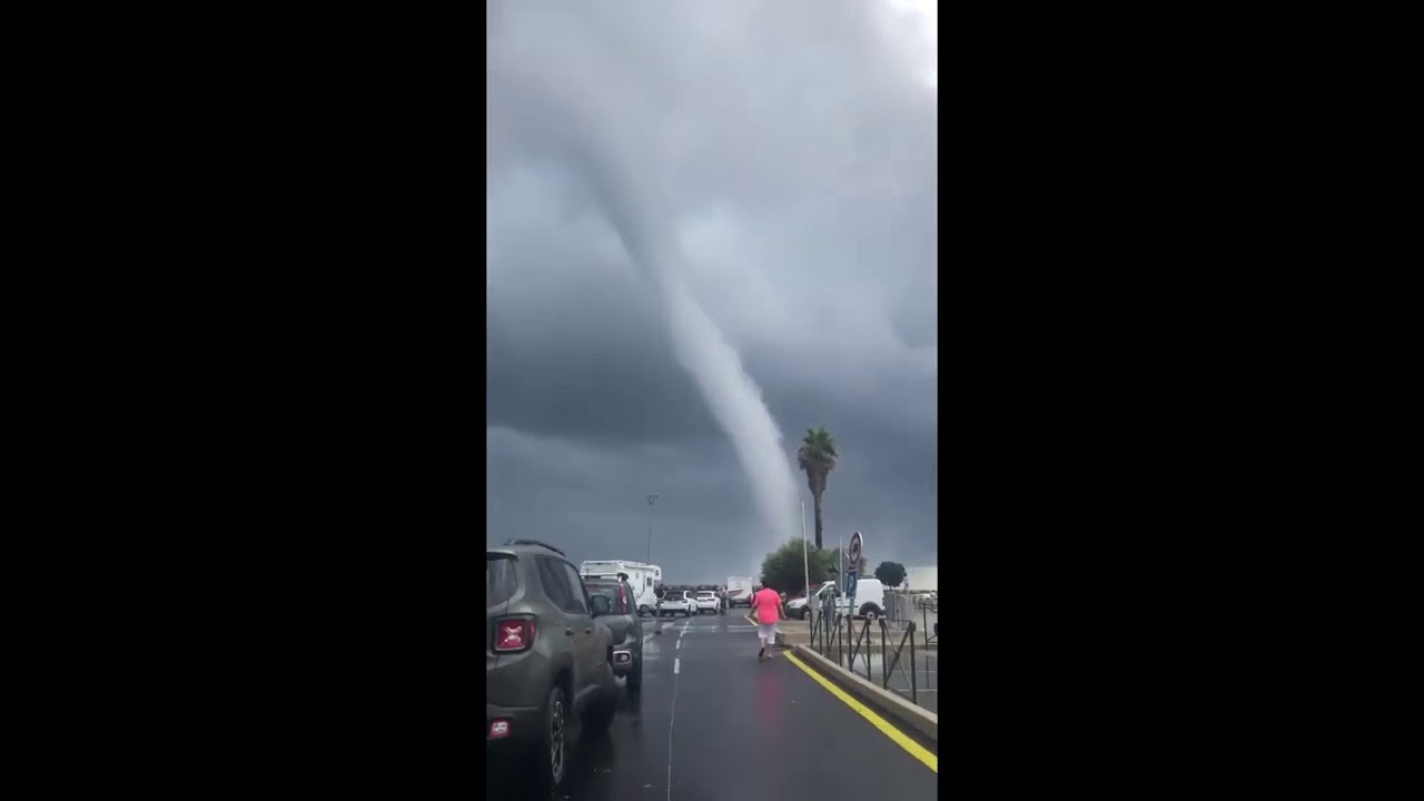 Bastia (Corsica): Spaventosa Tromba Marina - 15 Luglio