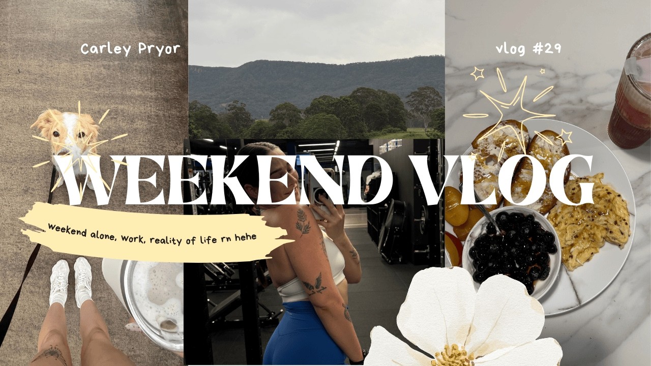 SPEND THE WEEKEND WITH ME ☆ Weekend alone, work, showing the reality of what life has been like!