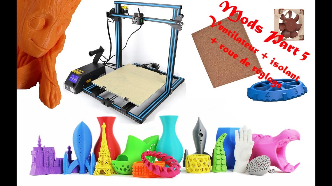 Creality CR-10 - Mod part 5 : Changement de ventilo + isolation