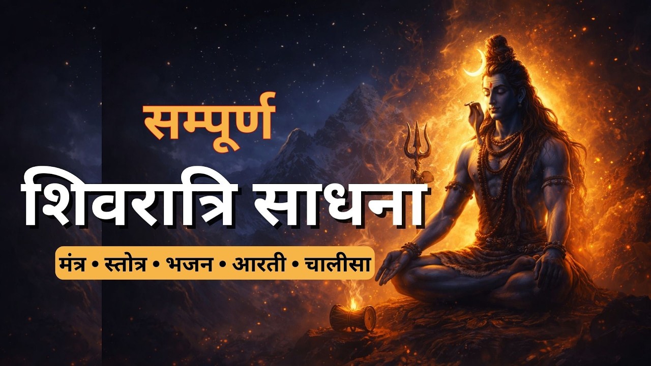 सम्पूर्ण शिवरात्रि साधना  मंत्र, स्तोत्र, शिव तांडव, भजन, आरती, चालीसा  Shivratri Special Full Puja