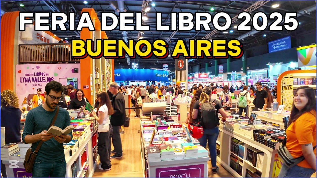 【4K】Buenos Aires Walk, FERIA del LIBRO 2025 - LA RURAL, Palermo | ARGENTINA Book Fair