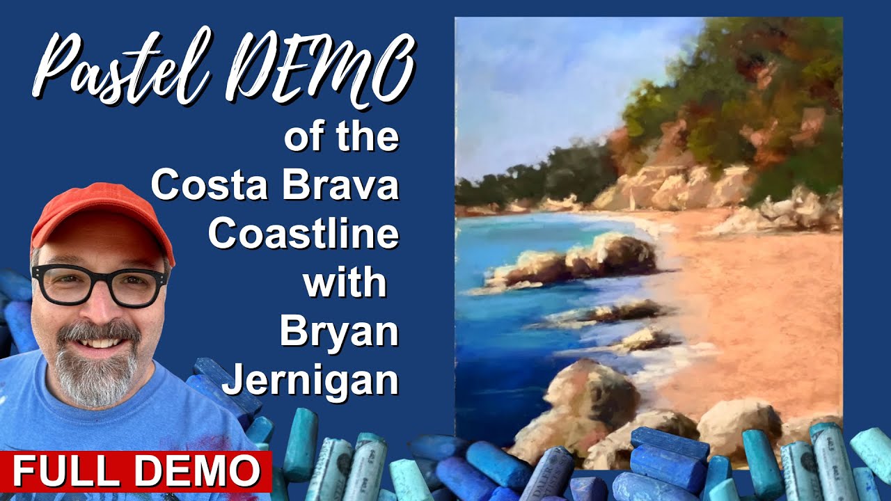 Pastel Demo of the Costa Brava coastline with Bryan Jernigan