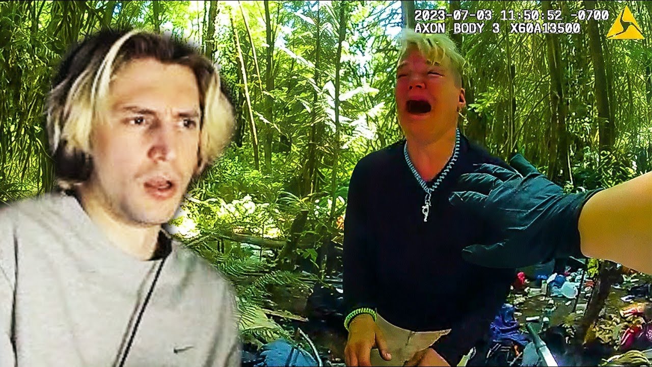 Woman's Screams Lead Officers Into Forest | xQc Reacts