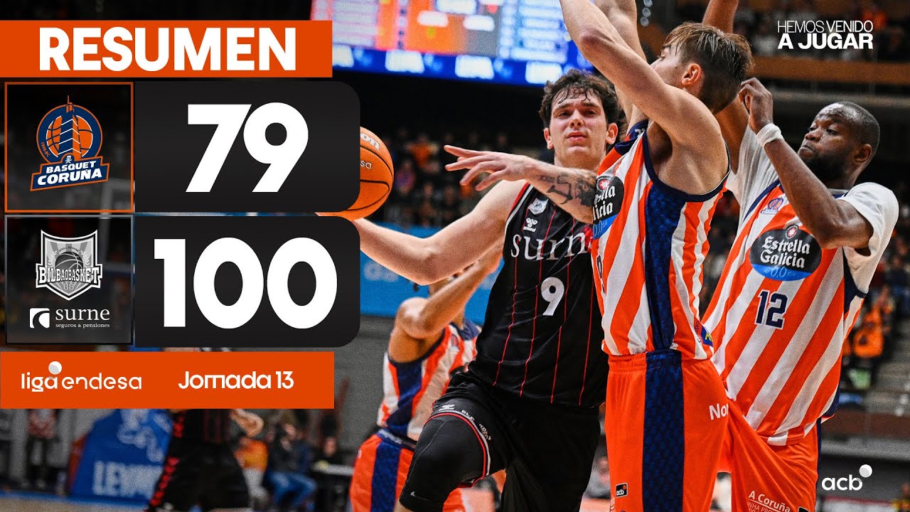 Leyma Coruña - Surne Bilbao Basket (79-100) RESUMEN | Liga Endesa 2024-25