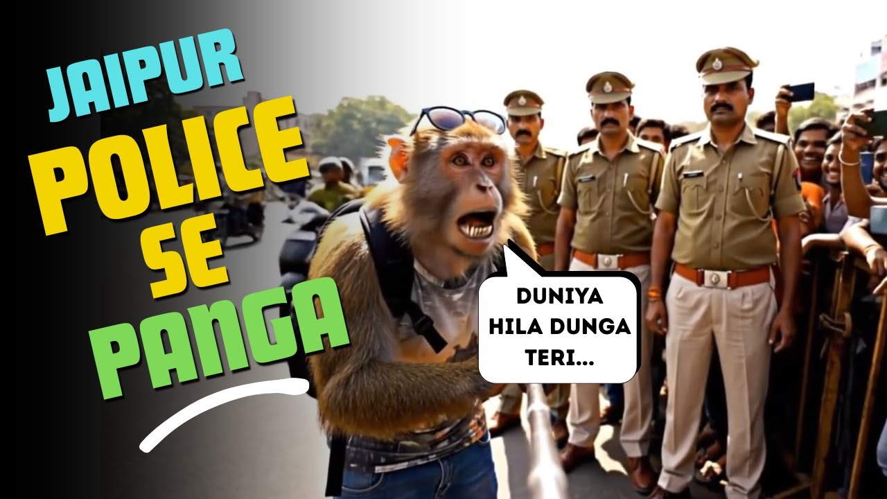 Jaipur में Rocky की Police से जबरदस्त भिड़ंत हो गई! बंदर ने कहा – ‘Tu Janta Nahi Main Kaun Hoon!’ 😱