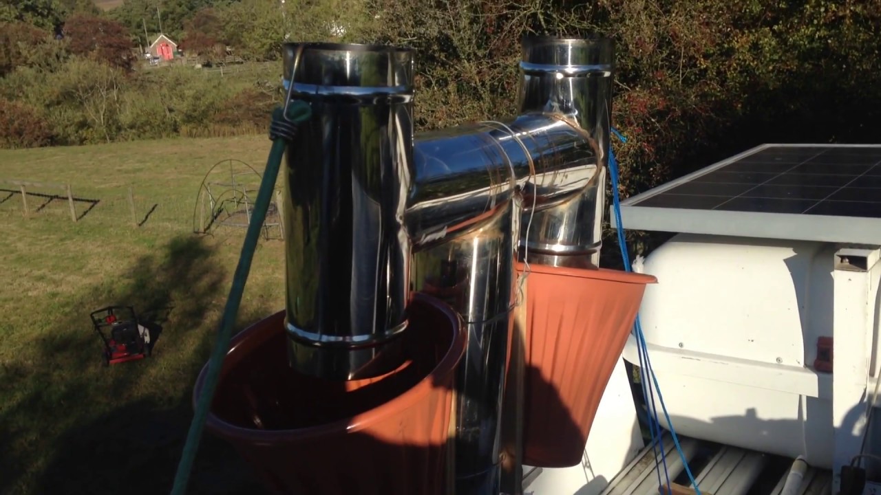 How to stop smoke blowing down your chimney in a camper van and stop creosote dripping onto the roof