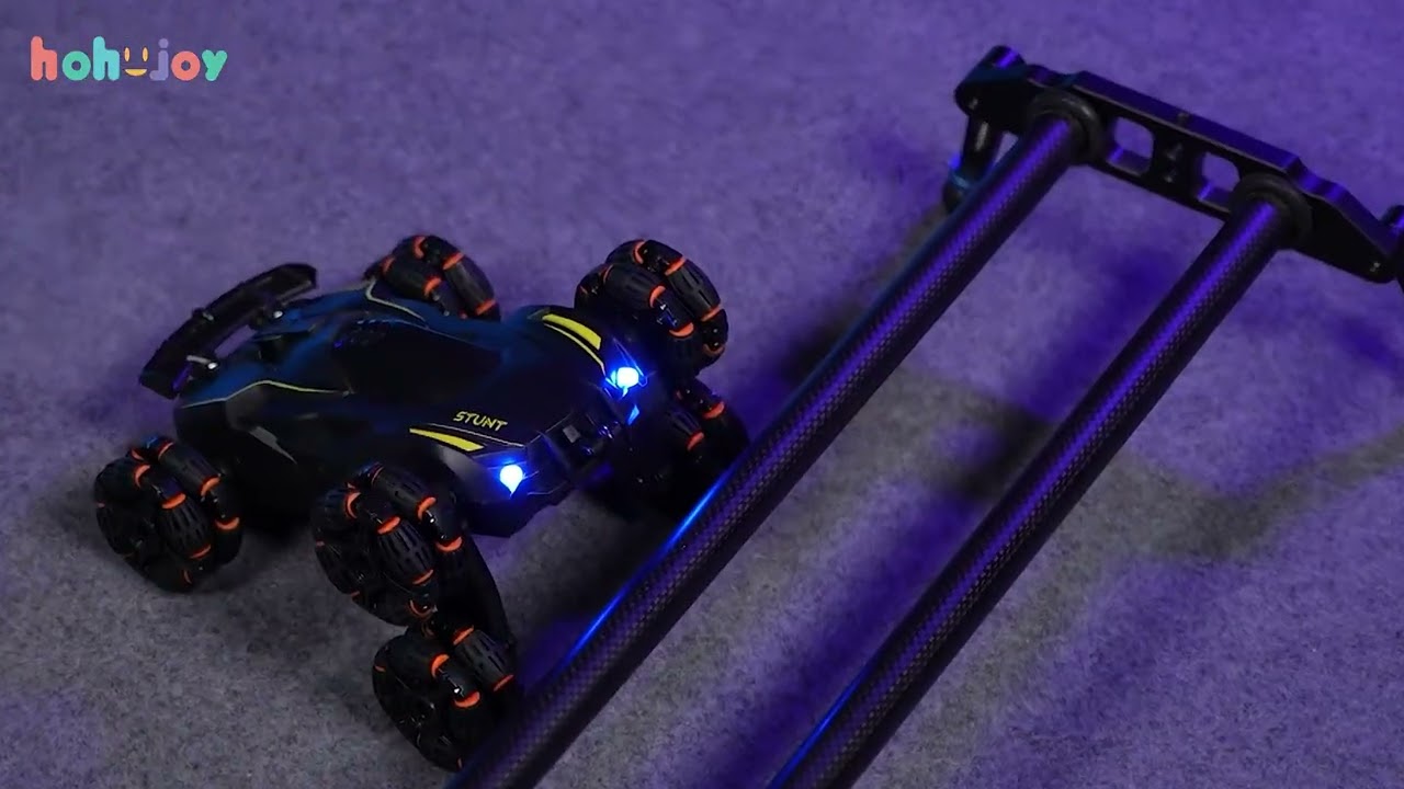 2.4GHz Six-wheeled Swing Arm Spray Stunt Car