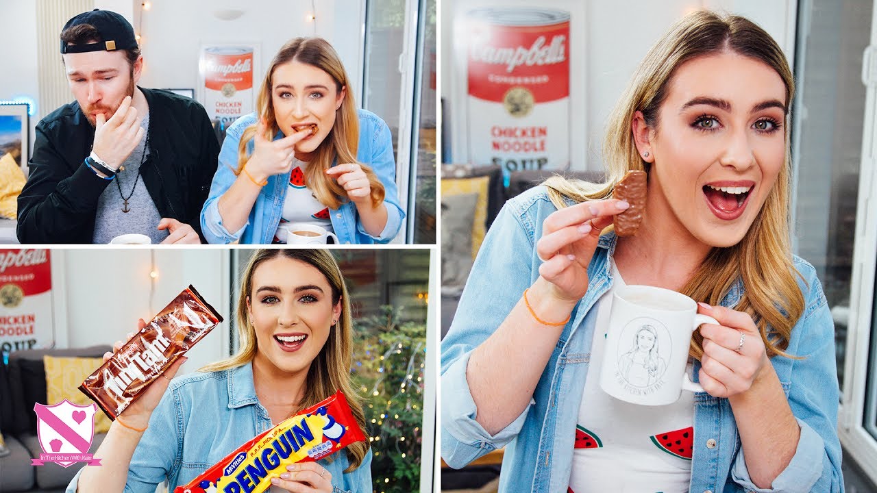 British people trying the TIM TAM SLAM! Tim Tam vs Penguin - In The Kitchen With Kate