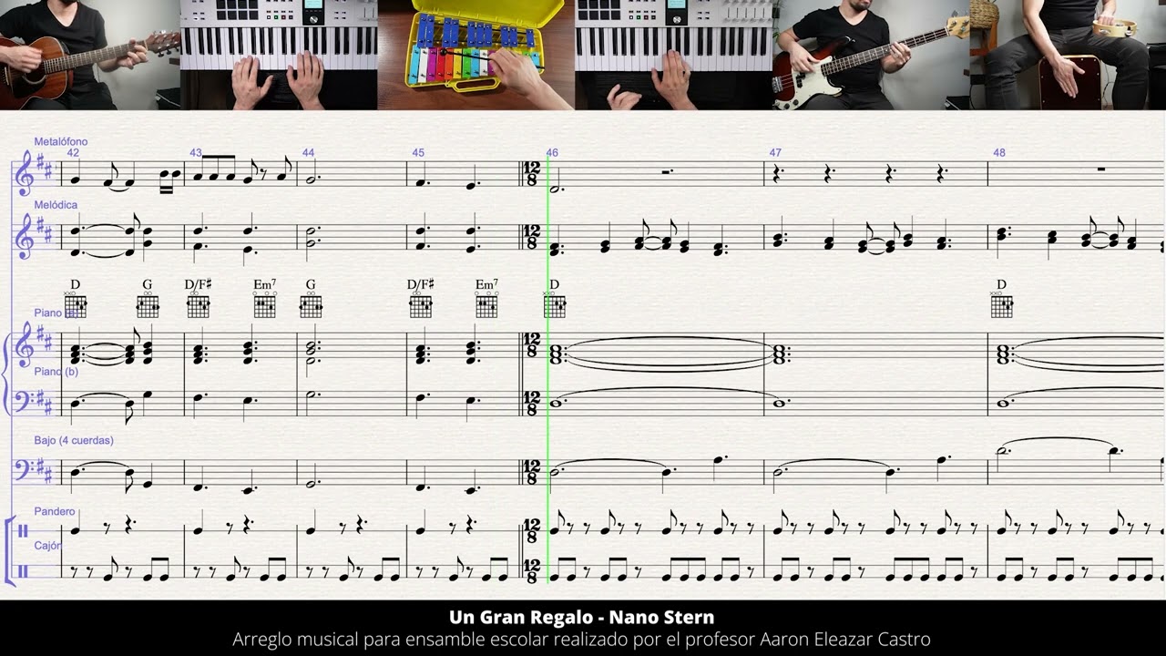 Nano Stern - Un Gran Regalo | arreglo de ensamble escolar (partitura)
