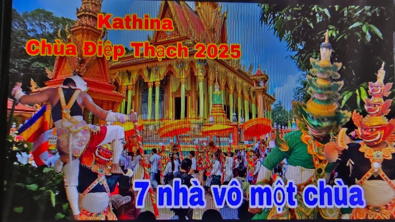 Đại lễ kathina chùa điệp thạch vĩnh long 2025/quá đông đội chằng khỉ phật tử đến tham dự/Sơn Tinh tv