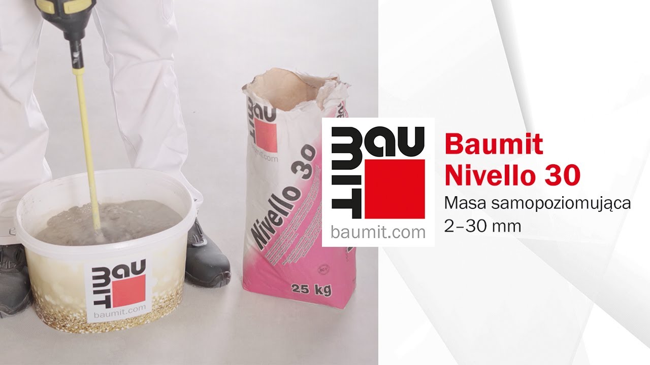 Masa samopoziomująca Baumit Nivello 30: cechy i zastosowanie | Baumit Polska
