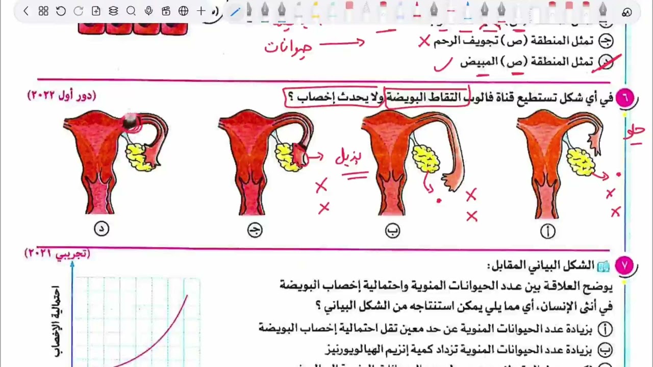 حل الدرس الخامس تكاثر من كتاب التفوق