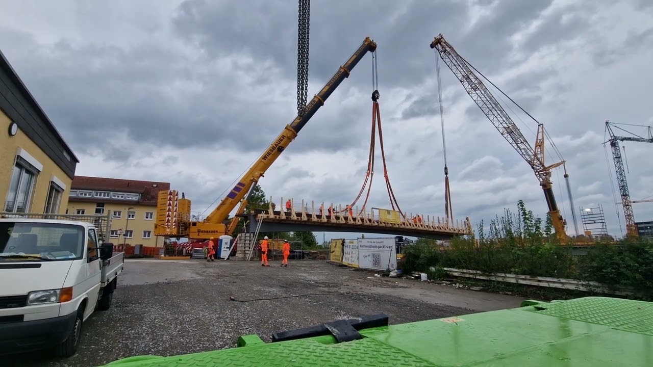 Neubau Pflugfelder Br&uuml;cke Kornwestheim