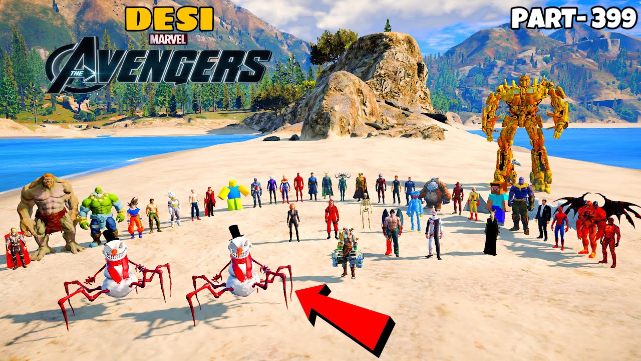 DESI Avengers and Saitama Found Hidden Frostbite King’s Secret Frozen Army with Goku in GTA 5 | #399