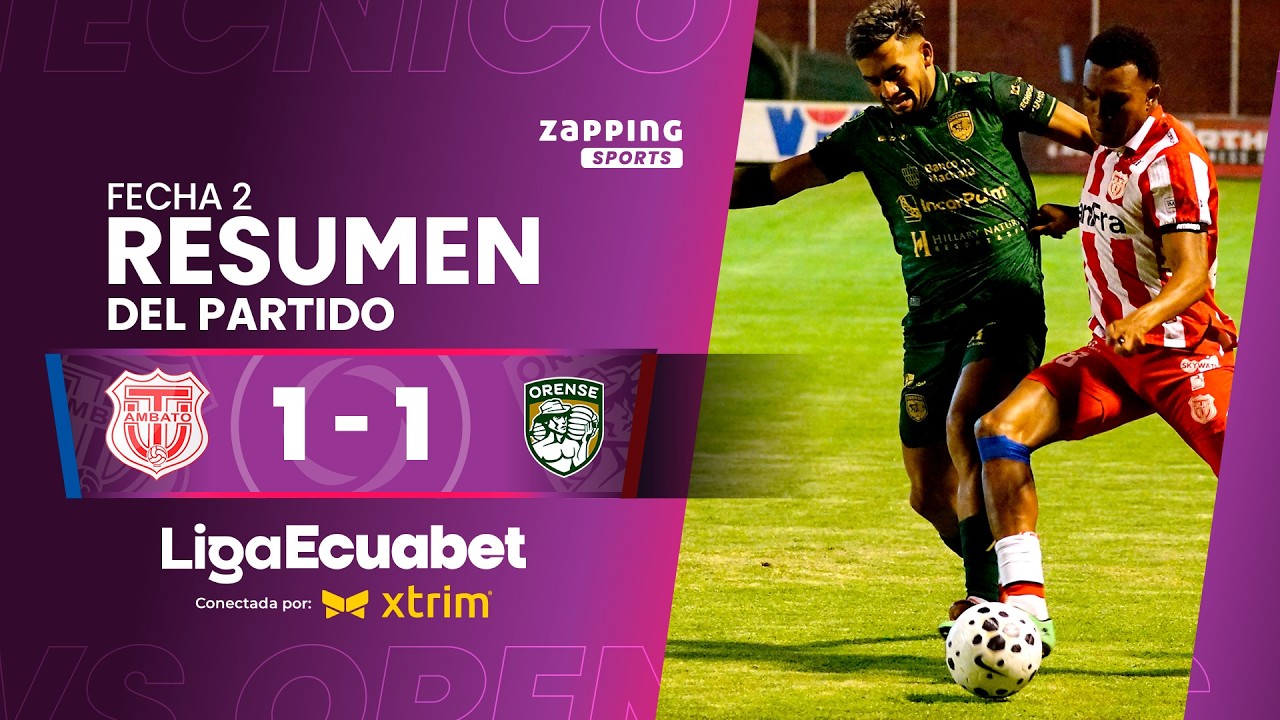 Técnico U. 1 - 1 Orense SC / Fecha 2 / Liga Ecuabet conectada por Xtrim 2026