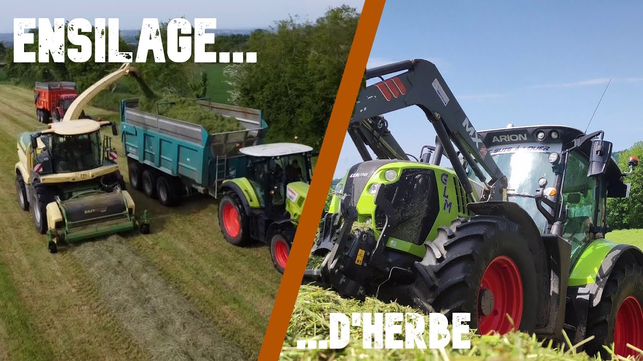 Ensilage d'herbe chez le voisin!! 🌿