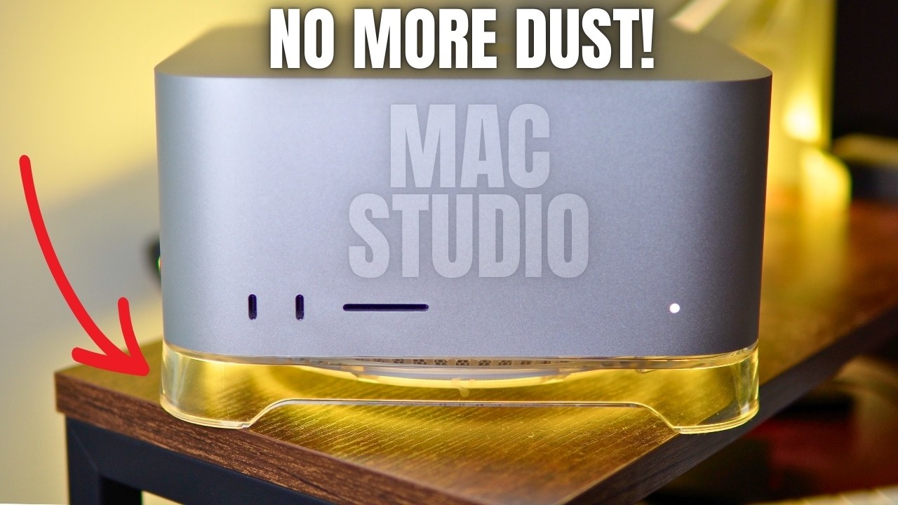 This Mac Studio 🍎 Accessory will Keep it Clean Forever! - Spigen Air Filter Stand Review