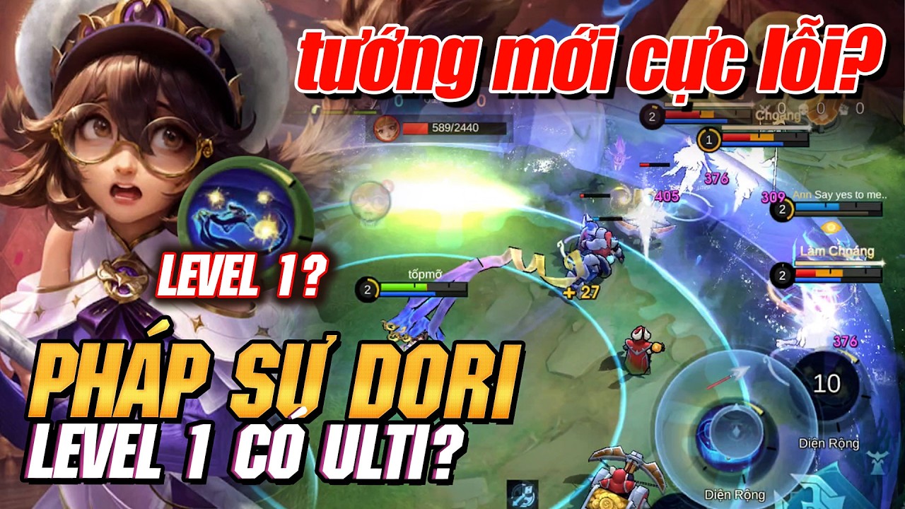 MLBB | TƯỚNG MỚI DORI Đ&Acirc;Y RỒI! LV 1 Đ&Atilde; C&Oacute; ULTI? HỒI CHI&Ecirc;U 6 GI&Acirc;Y? PH&Aacute;P SƯ B&Aacute; NHẤT M&Ugrave;A TỚI? | Tốp Mỡ1