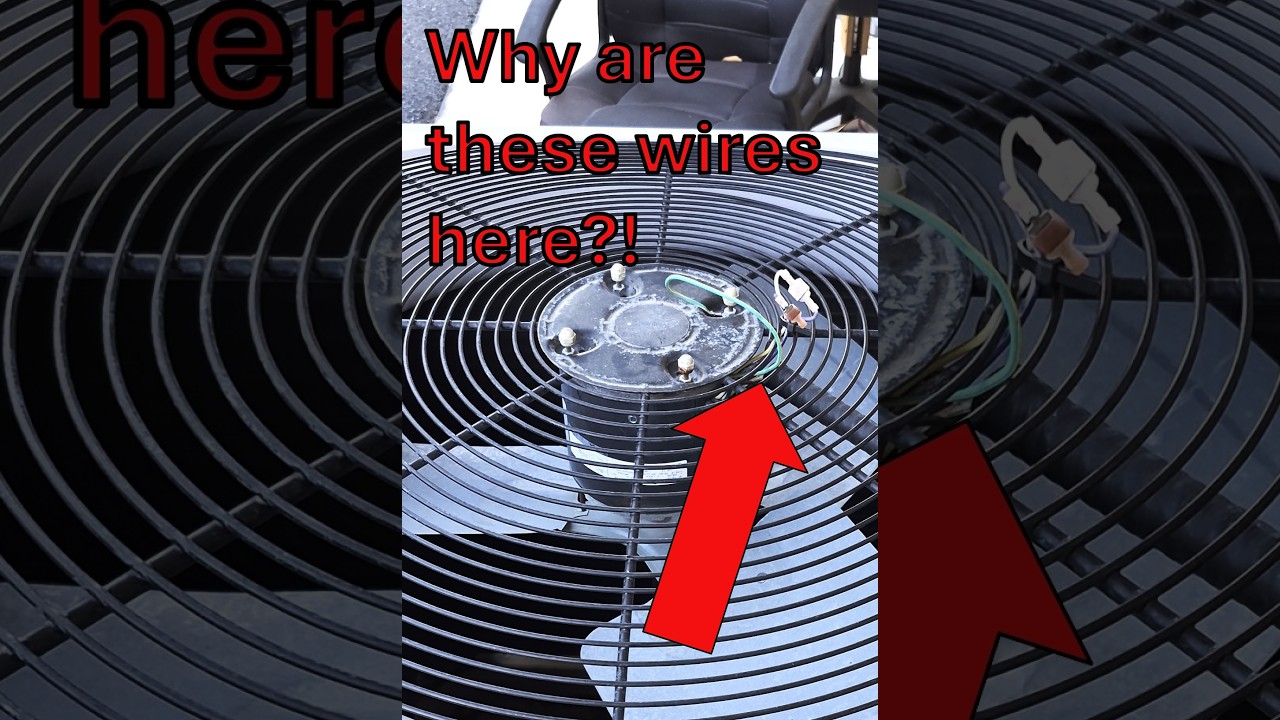 Why are wires coming out of the top of my air conditioner?