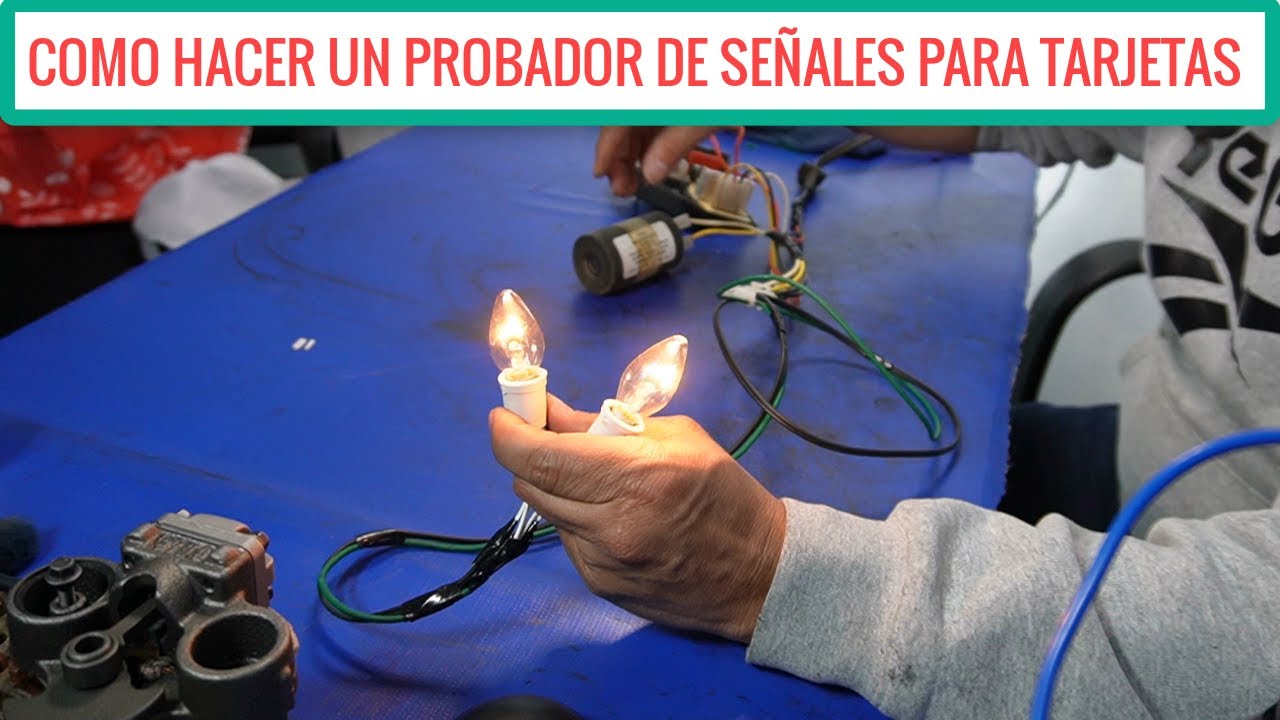 Como hacer probador de señales de tarjetas de lavadoras de tina y digitales