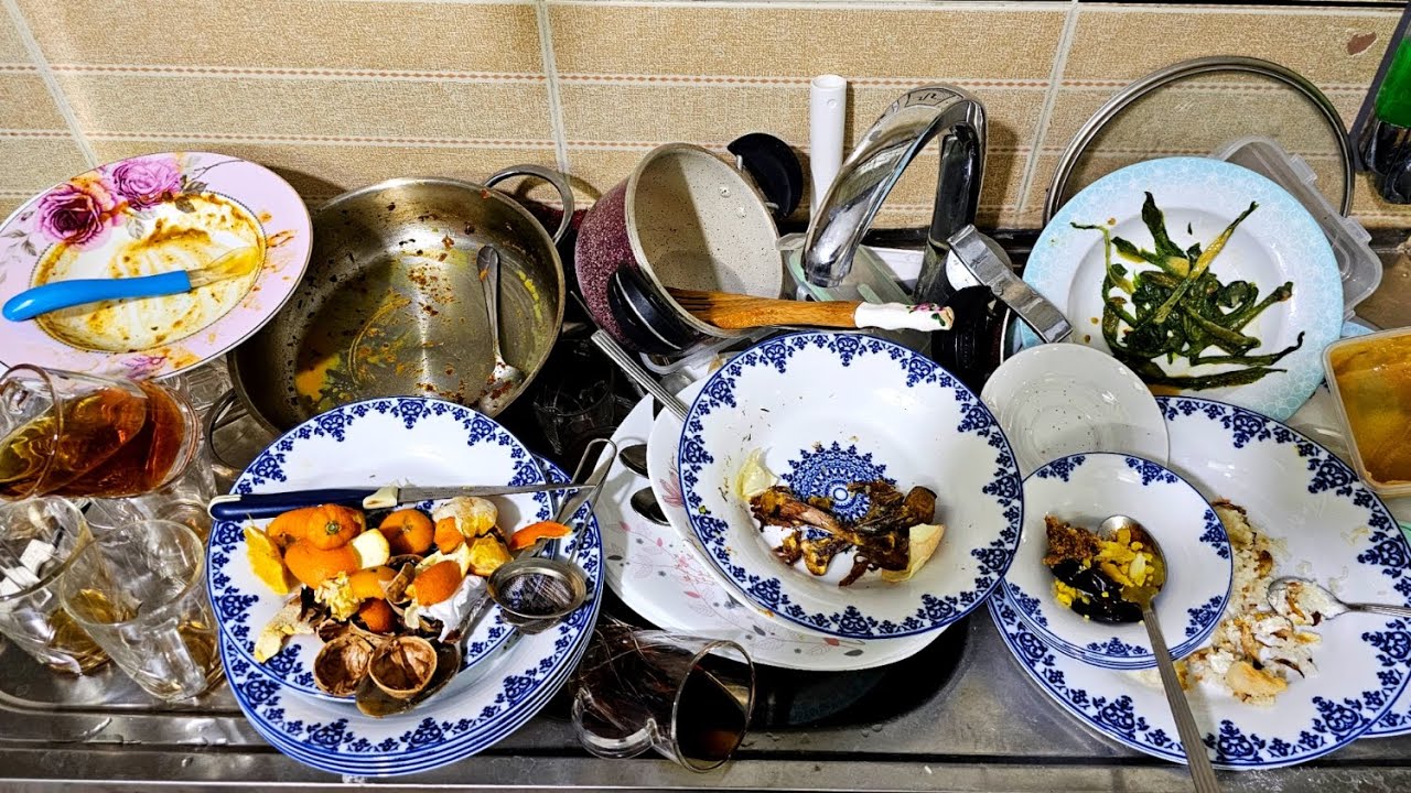 🫧Dishwashing -Calm Kitchen Reset-Natural Water Sounds 🎶💧