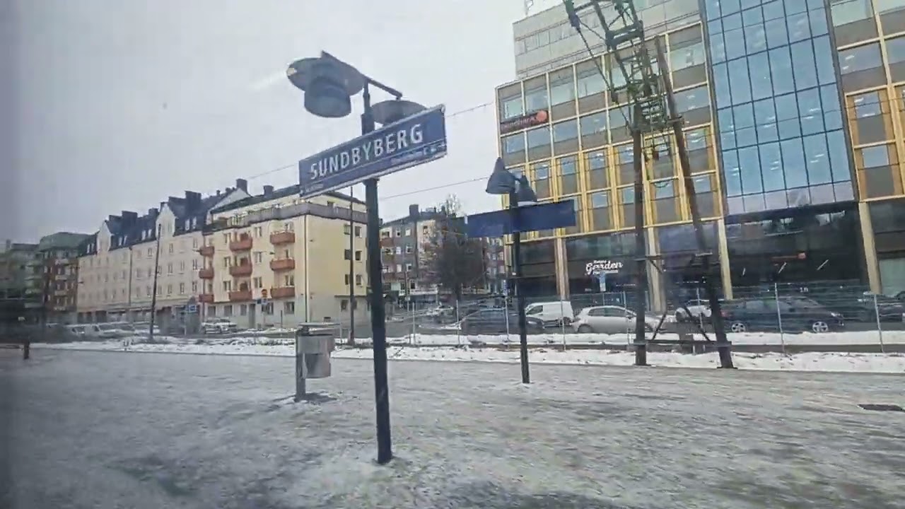 Pendeltåg Från Stockholm Odenplan Till Spånga 