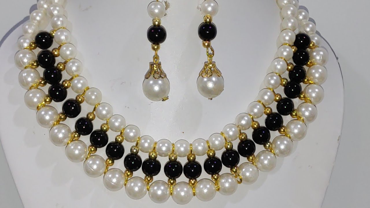 3 DIY innovative beads necklace sets making at home