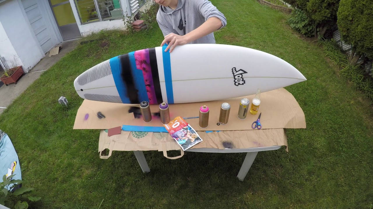 Painting Polyester Surfboard - ...lost VooDoo Child
