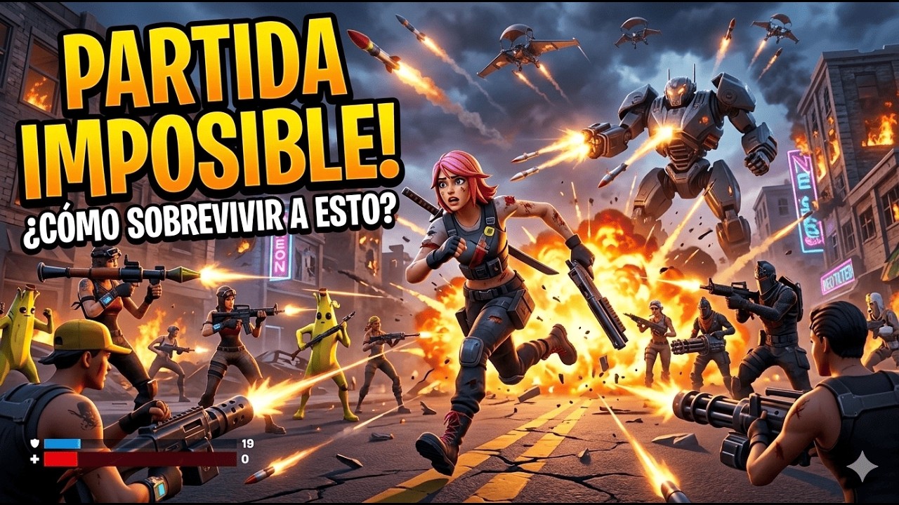 FORTNITE La Partida Mas Imposible De Todo Fortnite (La partida más CAÓTICA de Fortnite)