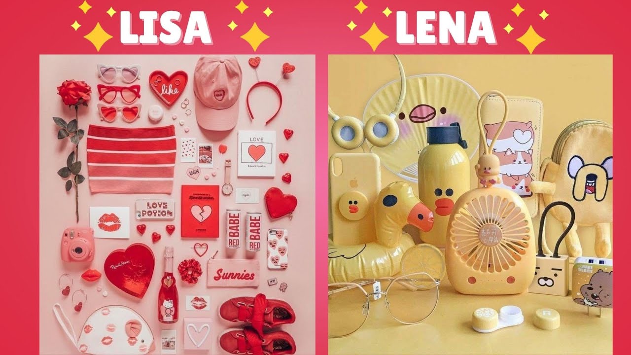 &hearts;️💛LISA OR LENA RED VS YELLOW 💛&hearts;️