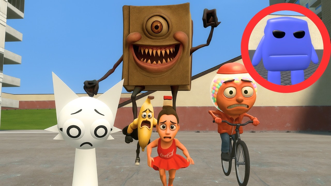 TUGAS TUGAS VS BLUU #garrysmod #brainrot