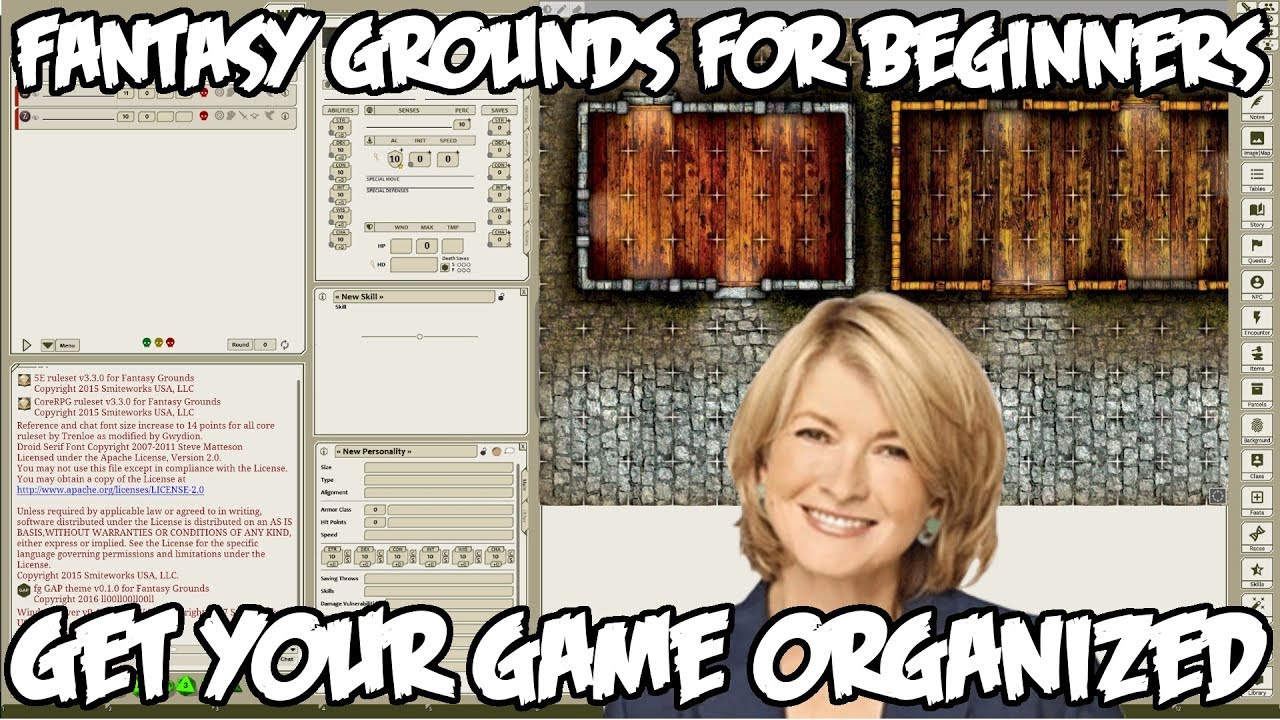 How to Use Fantasy Grounds For Beginner DM's -- Getting Your Game Organized Martha Stewart Style