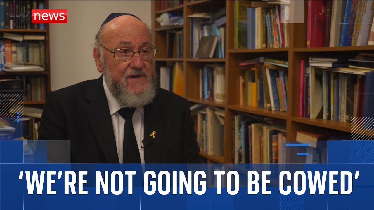Chief rabbi on Manchester attack: 'We're not going to be cowed'