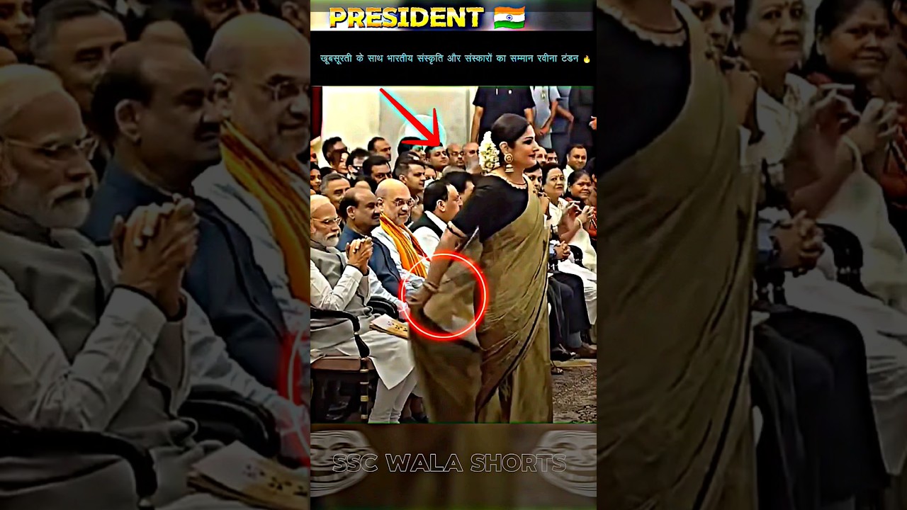 🏅-RAVEENA TANDON HONOURED WITH PADMA SHRI BY PRESIDENT 🇮🇳🔥#trending #shorts #viralvideo #modi