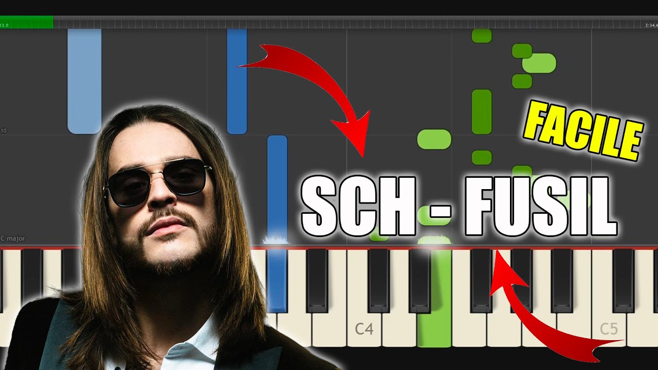 SCH - Fusil | Vidéo Piano Tutoriel Facile Instrumental RAP (Piano Facile France)
