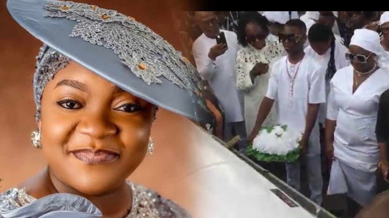 SEE HOW OMIJE OJUMI WAS LAID TO HER FINAL RESTING PLACE BY CHILDREN |  MAY HER SOUL REST IN PRACE 