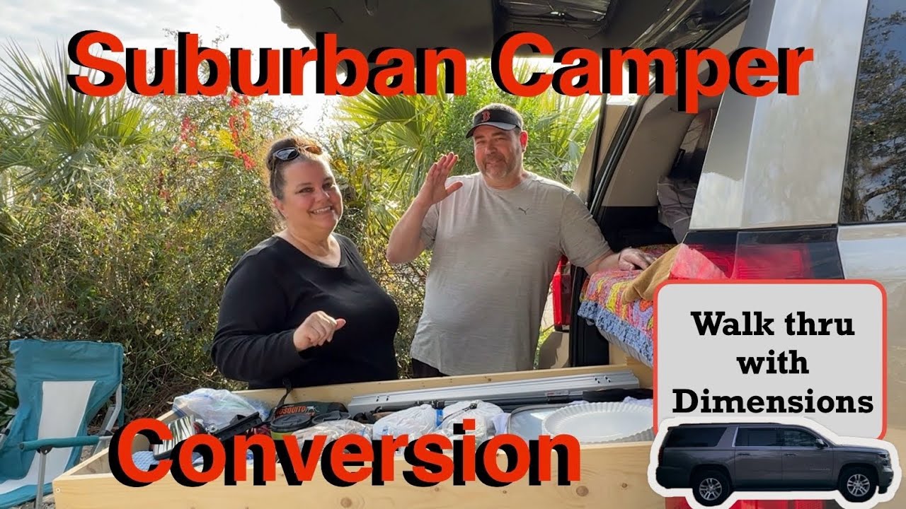 Suburban Camper Conversion for Two, DIY Stealth Camping Setup