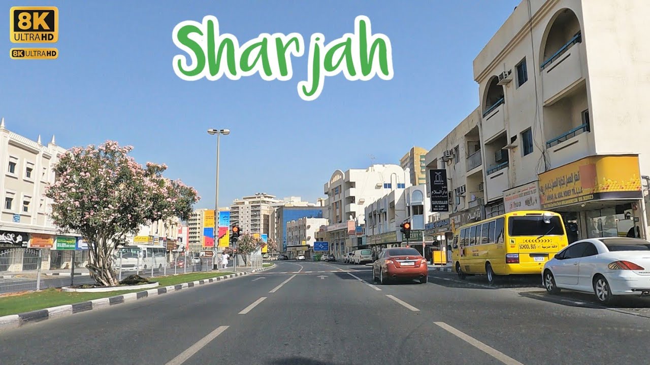 {8K} Sharjah, Rolla, clock tower May 24, 2023