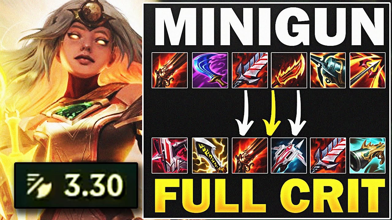 Mini-Gun Kayle with new Lethal Tempo is absolutely disgusting.. then I build 100% Full Crit AD