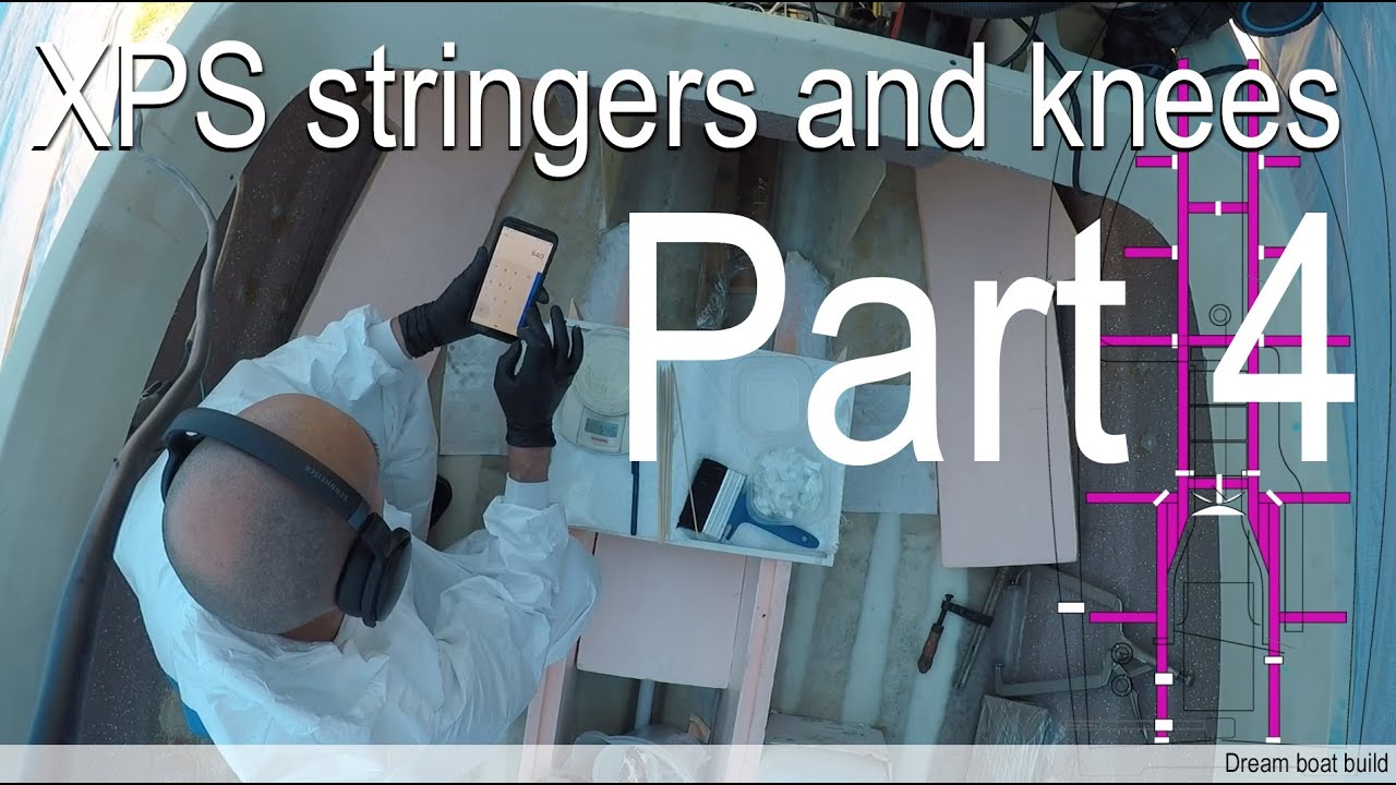 Making Stringers & Knees from XPS foam [part 4] - Gluing XPS to tull