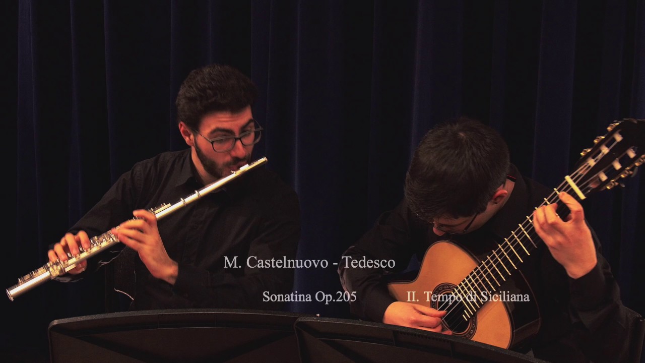 Duo con Spirito plays M. Castelnuovo-Tedesco : Sonatina Op 205