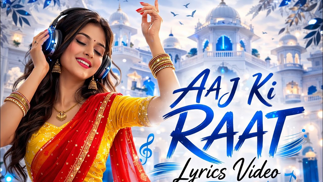 AAJ KI RAAT ❤️ | Beautiful Hindi Song Lyrics | 4K Music Video | Bollywood Soul Tunes