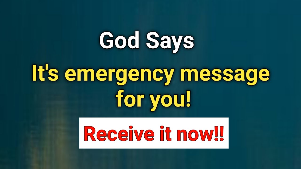 God says! It's emergency message for your💫💖 Please receive it🙏 law of attraction