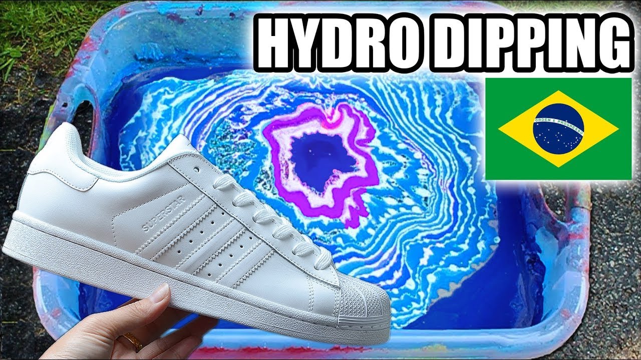HYDRO DIPPING BRASIL | Customizando Adidas Superstar Universo - The vict