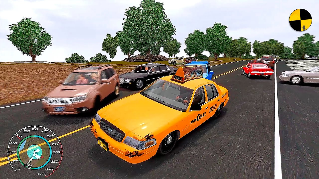 GTA 4 Crazy Taxi Crashes Ep.3